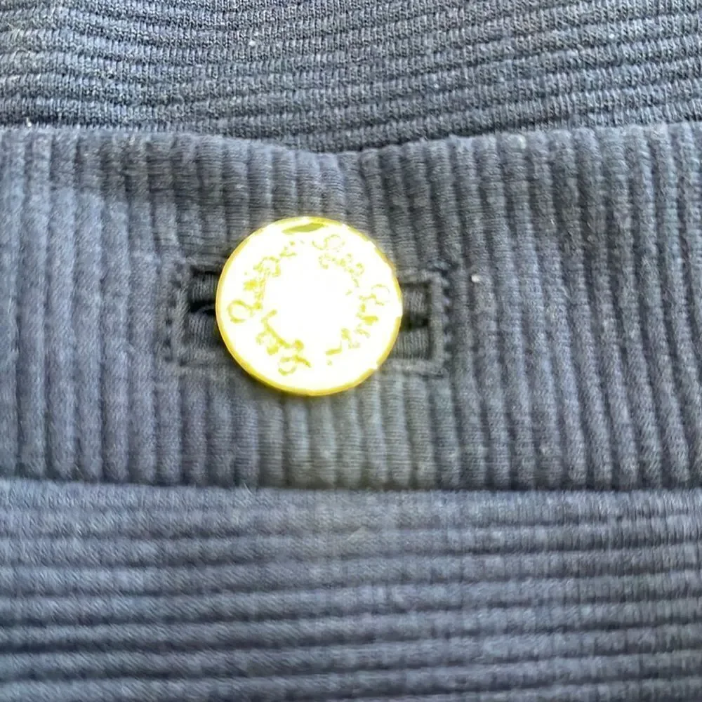 Lilly Pulitzer Navy Dress with Gold Buttons - Picture 4 of 6